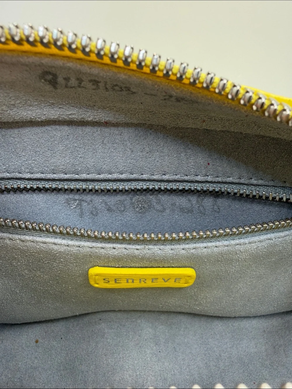 Senreve Yellow Leather Clutch/Pouch used *read - Picture 9 of 10